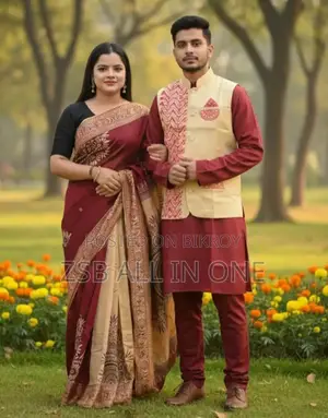শাড়ি পাঞ্জাবি কাপল উইথ কটি নতুন আপডেট
