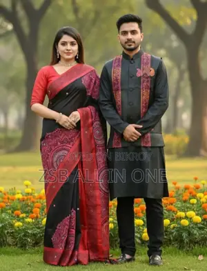 শাড়ি পাঞ্জাবি কাপল উইথ কটি নতুন আপডেট