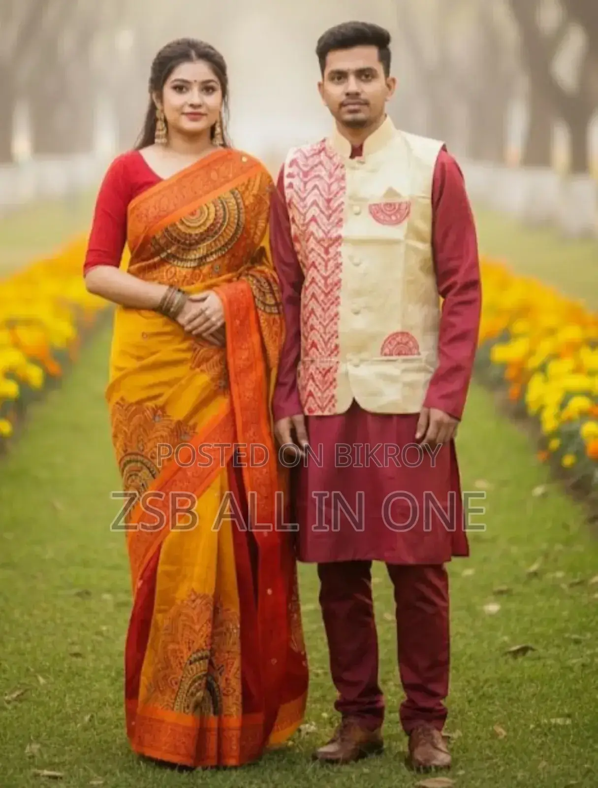 শাড়ি পাঞ্জাবি কাপল উইথ কটি নতুন আপডেট