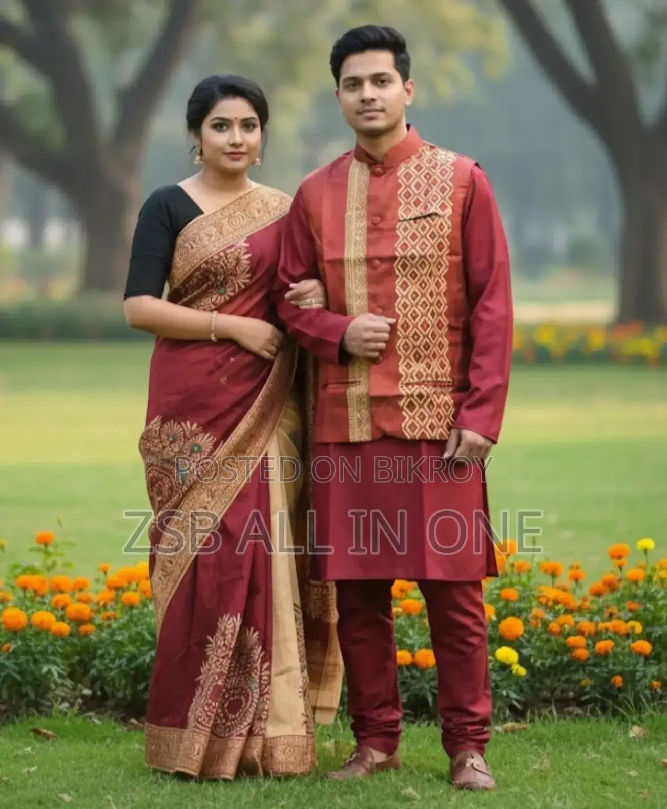 শাড়ি পাঞ্জাবি কাপল উইথ কটি নতুন আপডেট