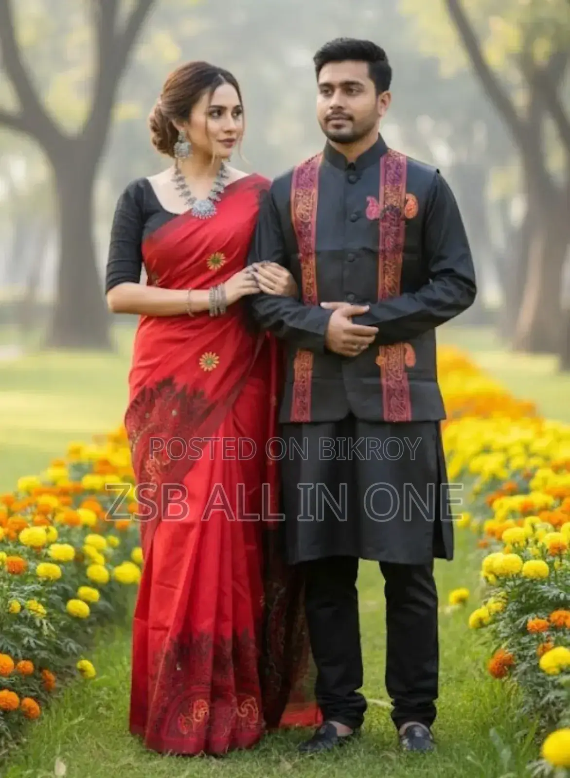 শাড়ি পাঞ্জাবি কাপল উইথ কটি নতুন আপডেট