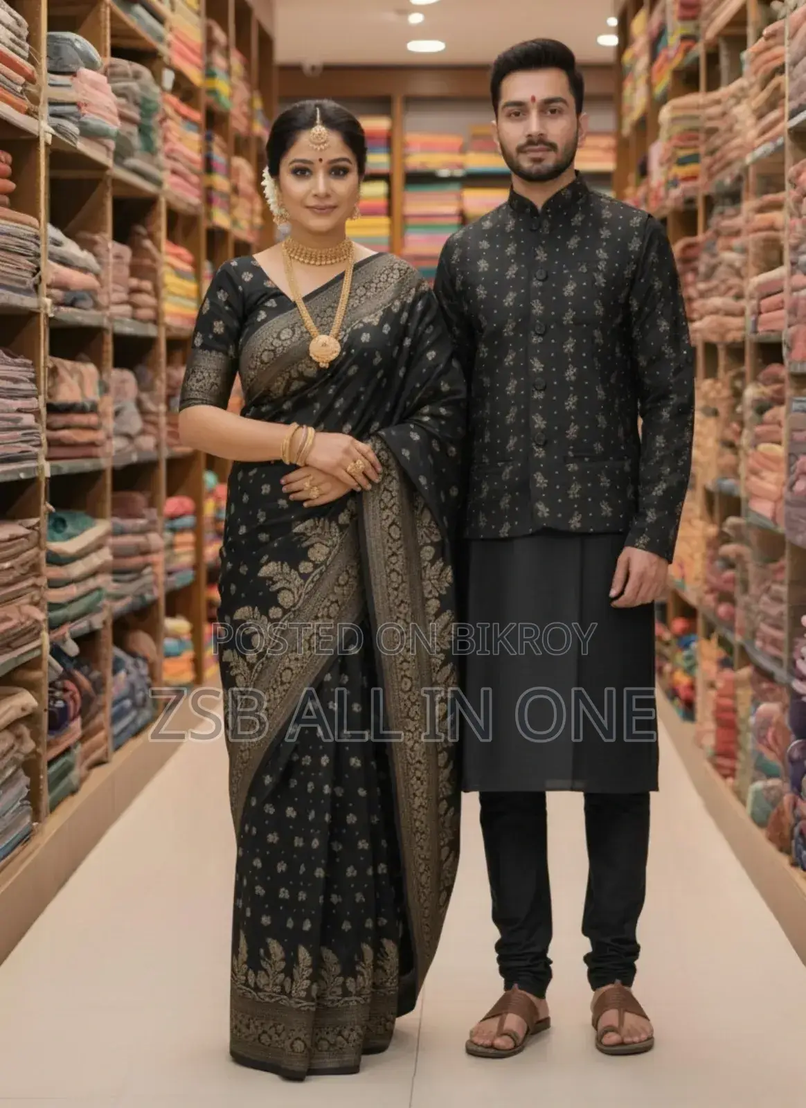 শাড়ি পাঞ্জাবি কাপল উইথ কটি নতুন আপডেট