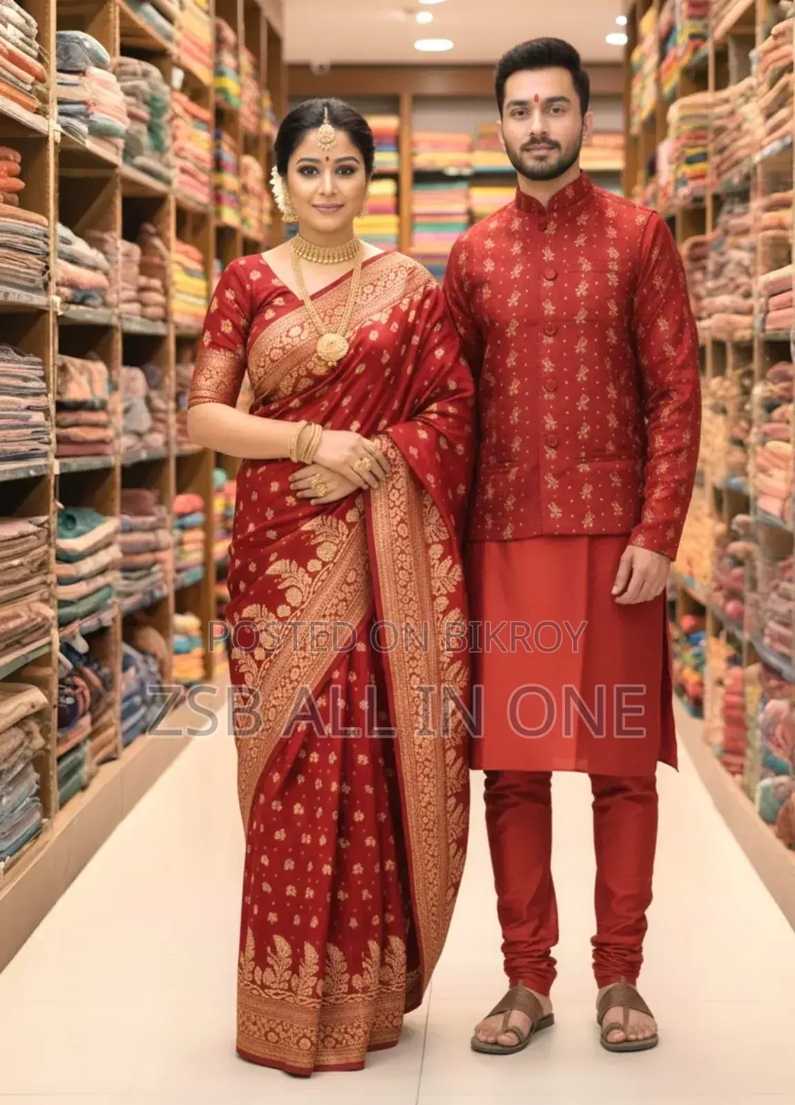শাড়ি পাঞ্জাবি কাপল উইথ কটি নতুন আপডেট