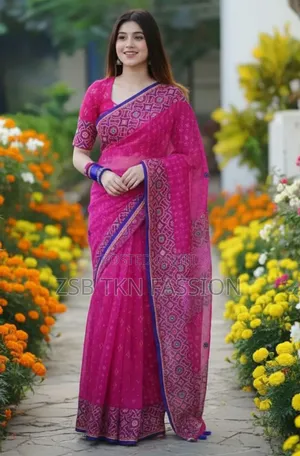 Photo - Premium Silk Boutique Skin Print Shari নতুন আপডেট কালেকশন