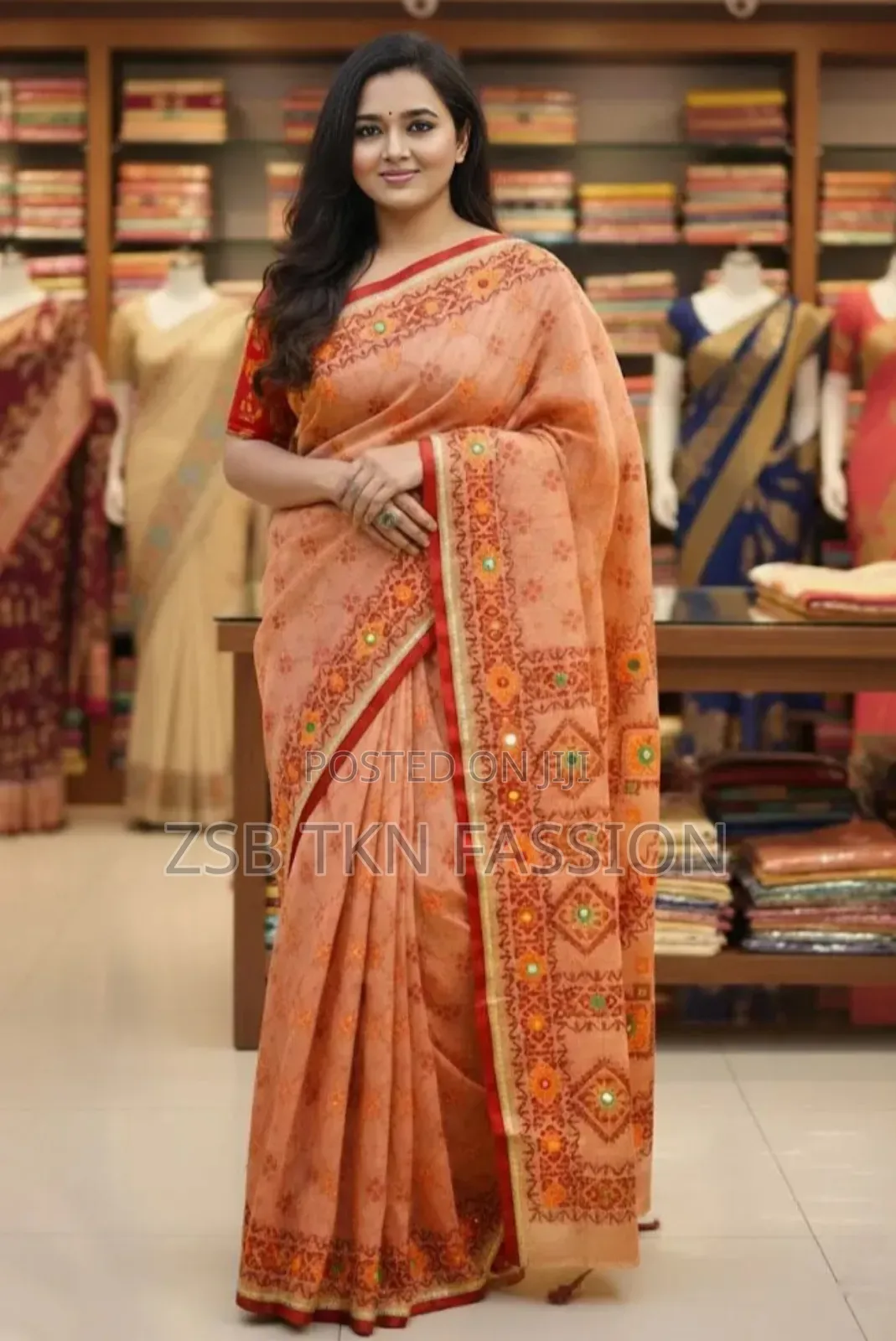 Premium Silk Boutique Skin Print Shari নতুন আপডেট কালেকশন