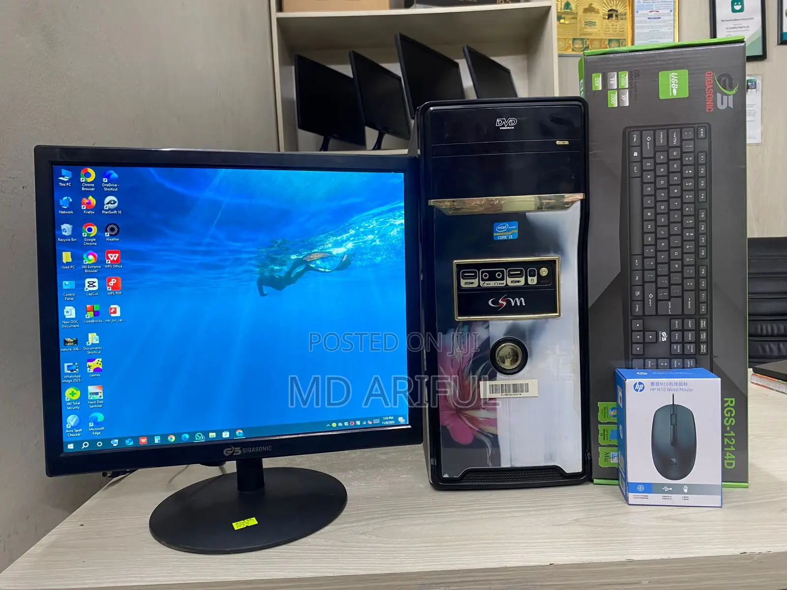 Desktop Computer 4GB Intel Core I3 HDD 500GB