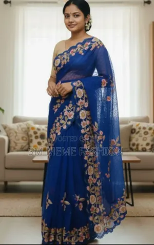 Georgette Organza Saree