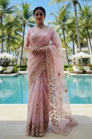 Georgette Organza Saree