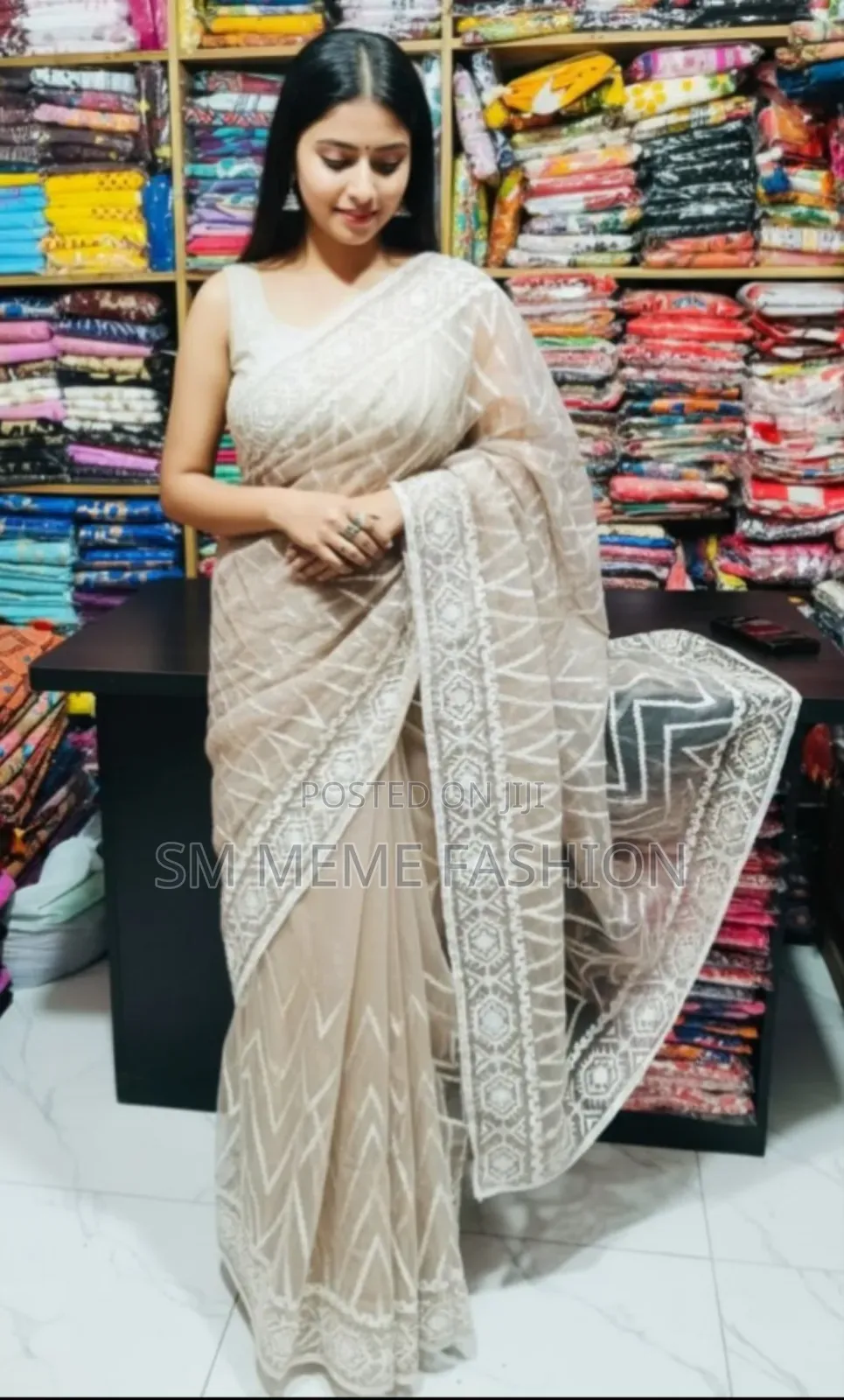 Georgette Organza Saree