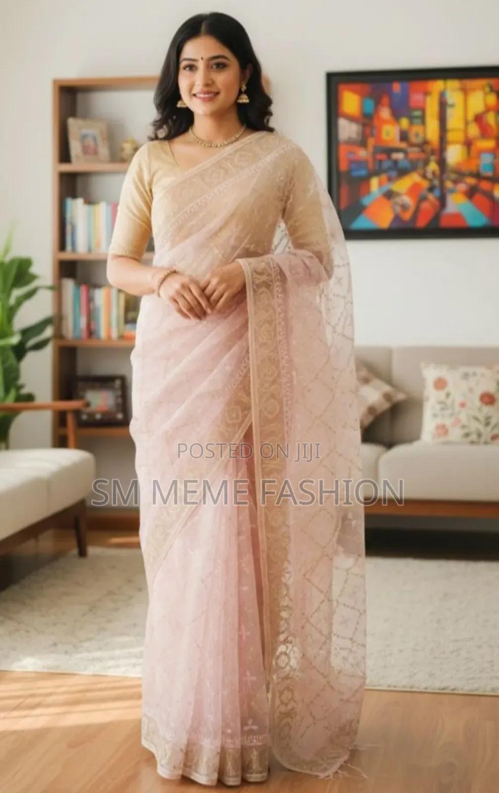 Georgette Organza Saree