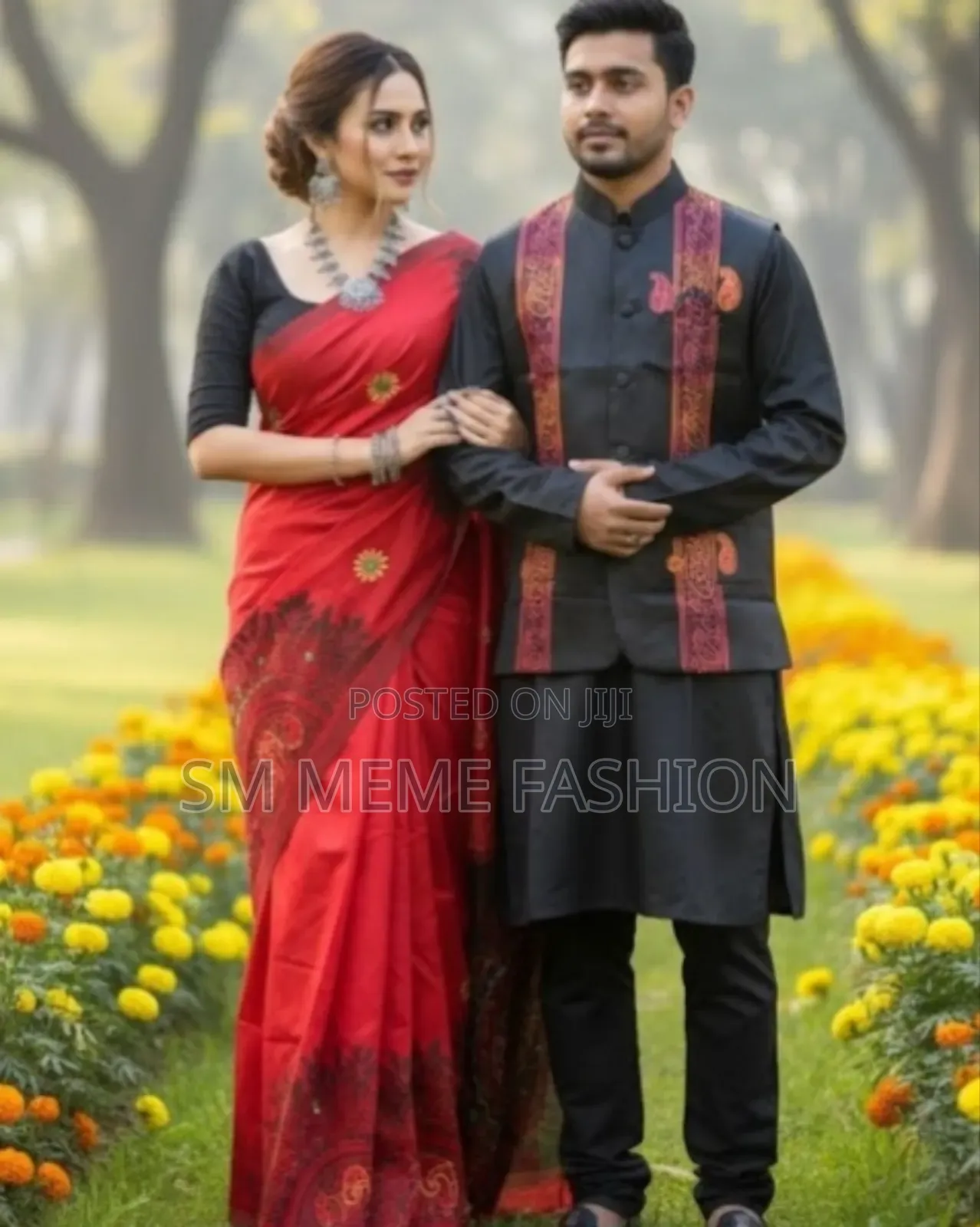 Sharee Panjabi Couple With Koti