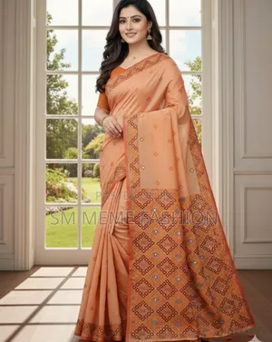 Premium Silk Boutique Skin Print Shari