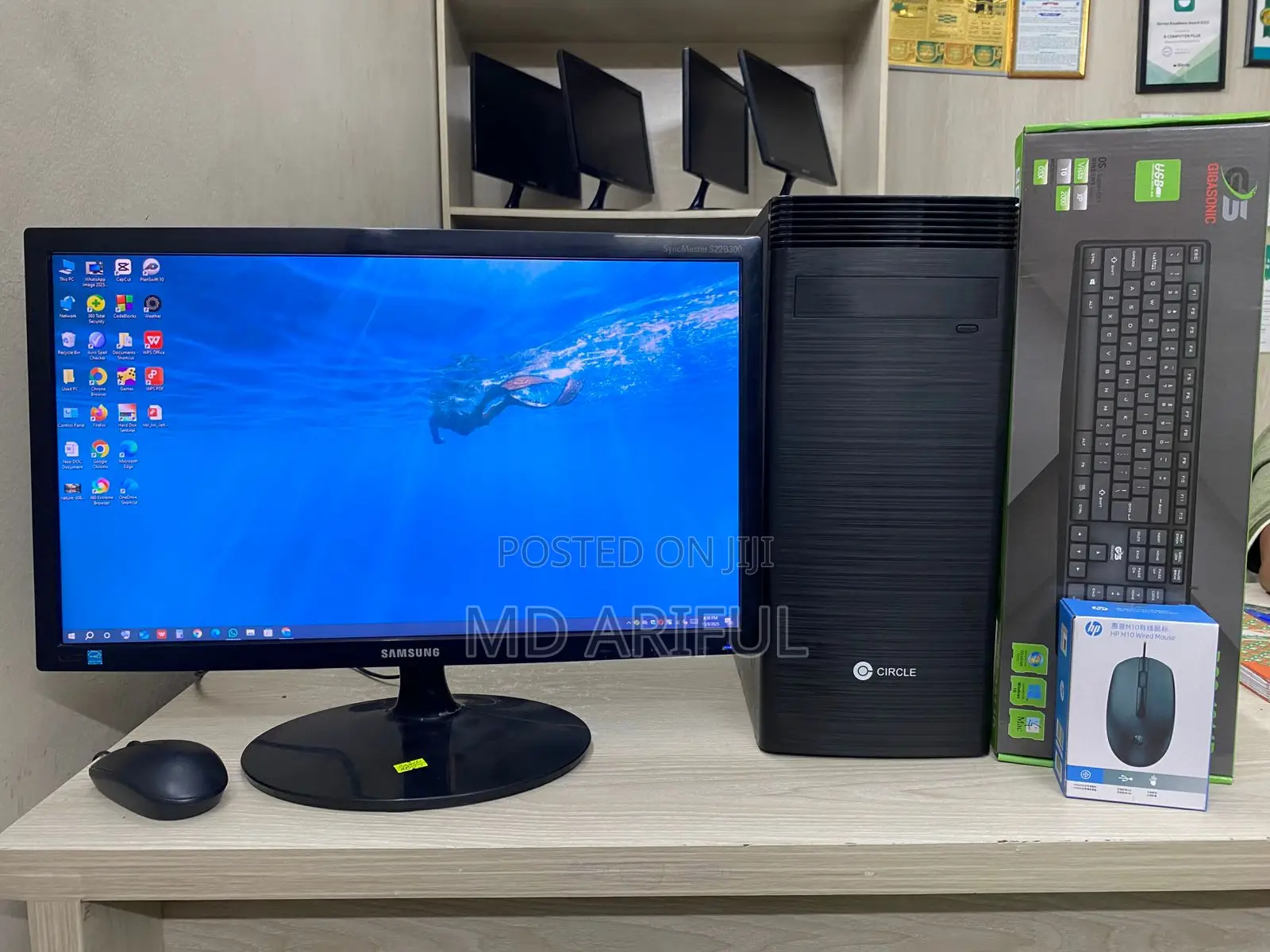 Desktop Computer 4GB Intel Core I3 SSD 256GB