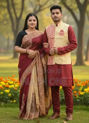 Photo - Sharee Panjabi Couple With Koti New Update Collection