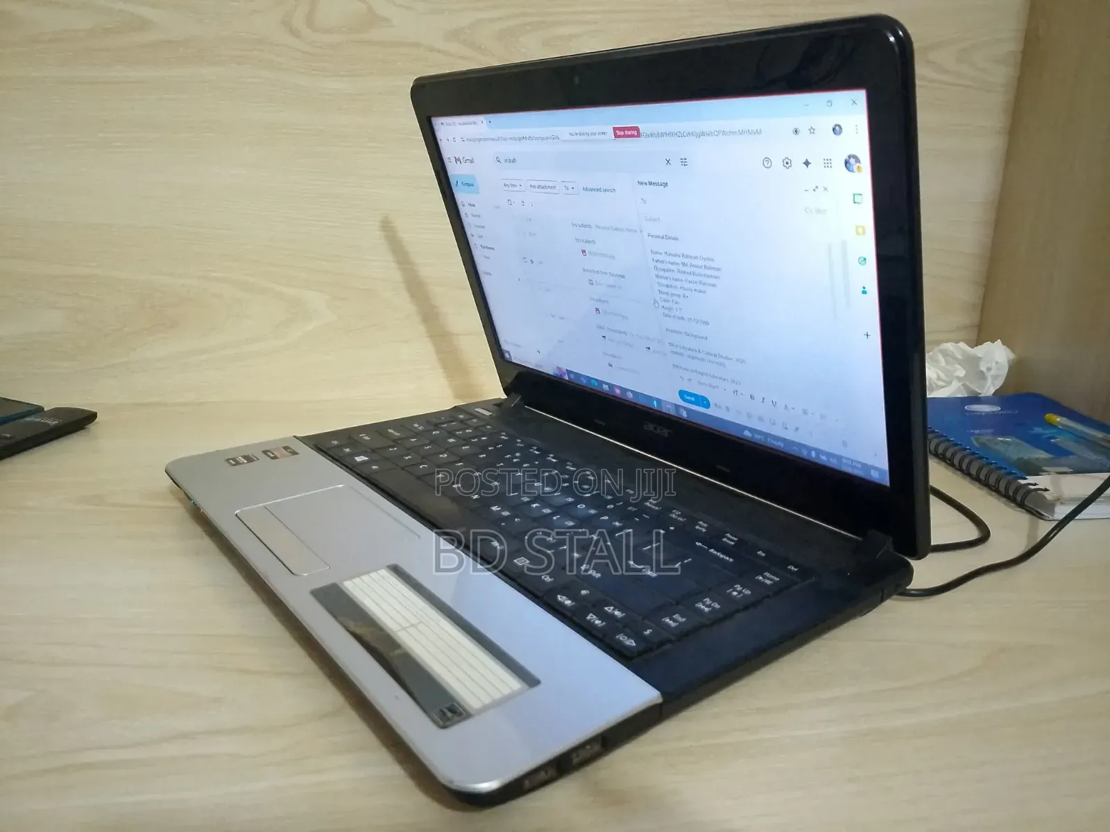 Laptop Acer Aspire 1500 4GB Intel Core 3 HDD 512GB