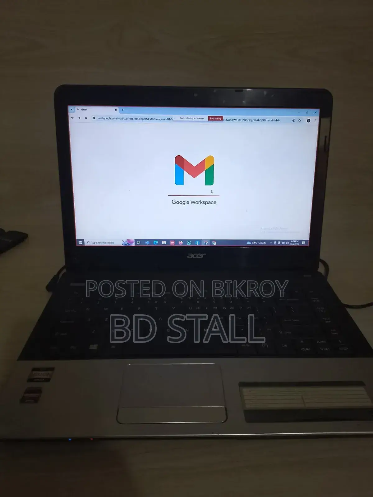 ল্যাপটপ এসার এসপায়ার ১৫০০ ৪জিবি ইন্টেল কোর ৩ এইচডিডি ৫১২জিবি