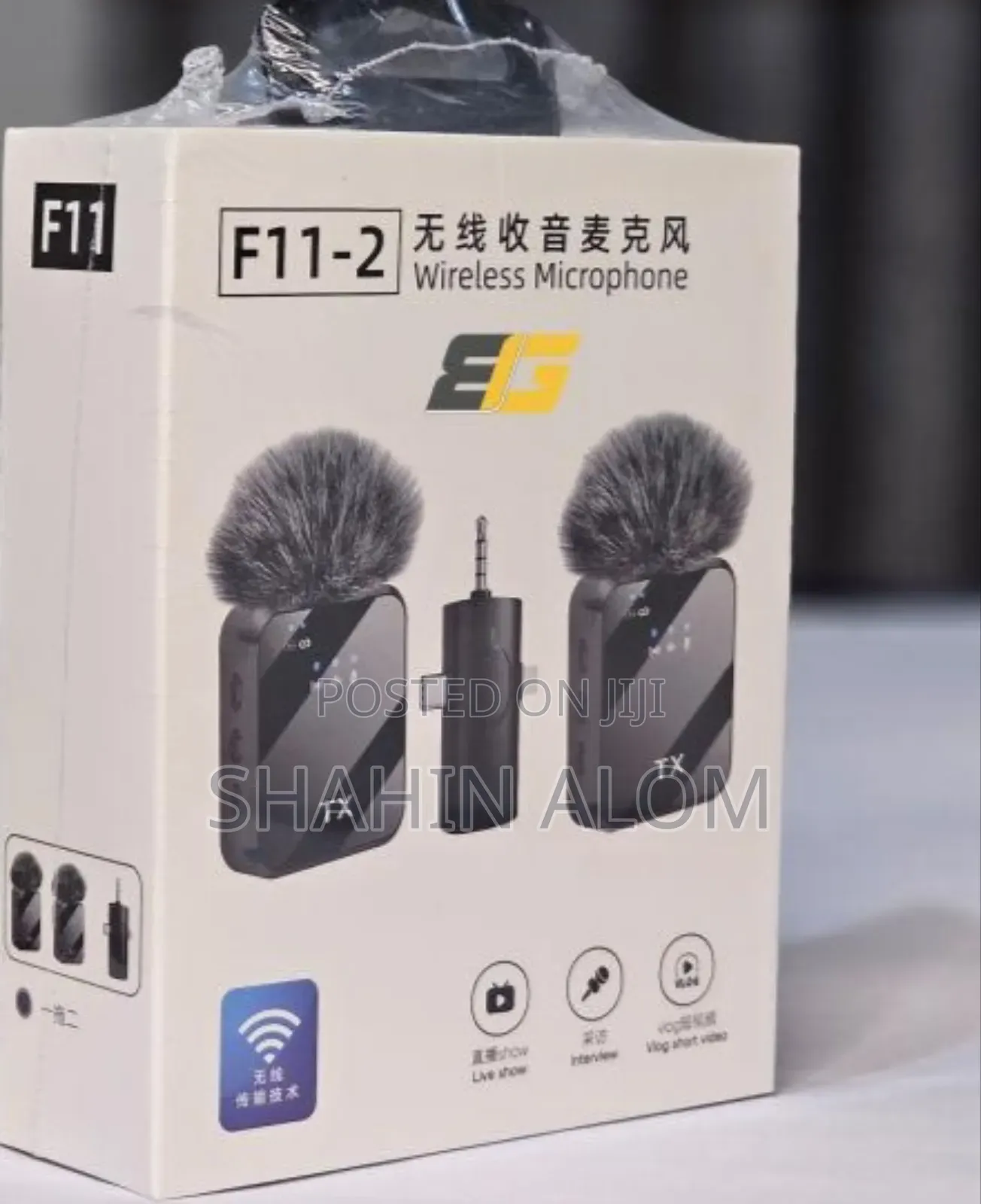 Wireless Lavalier Microphone 3 in 1 Mobile Phone Vlog Video Recording