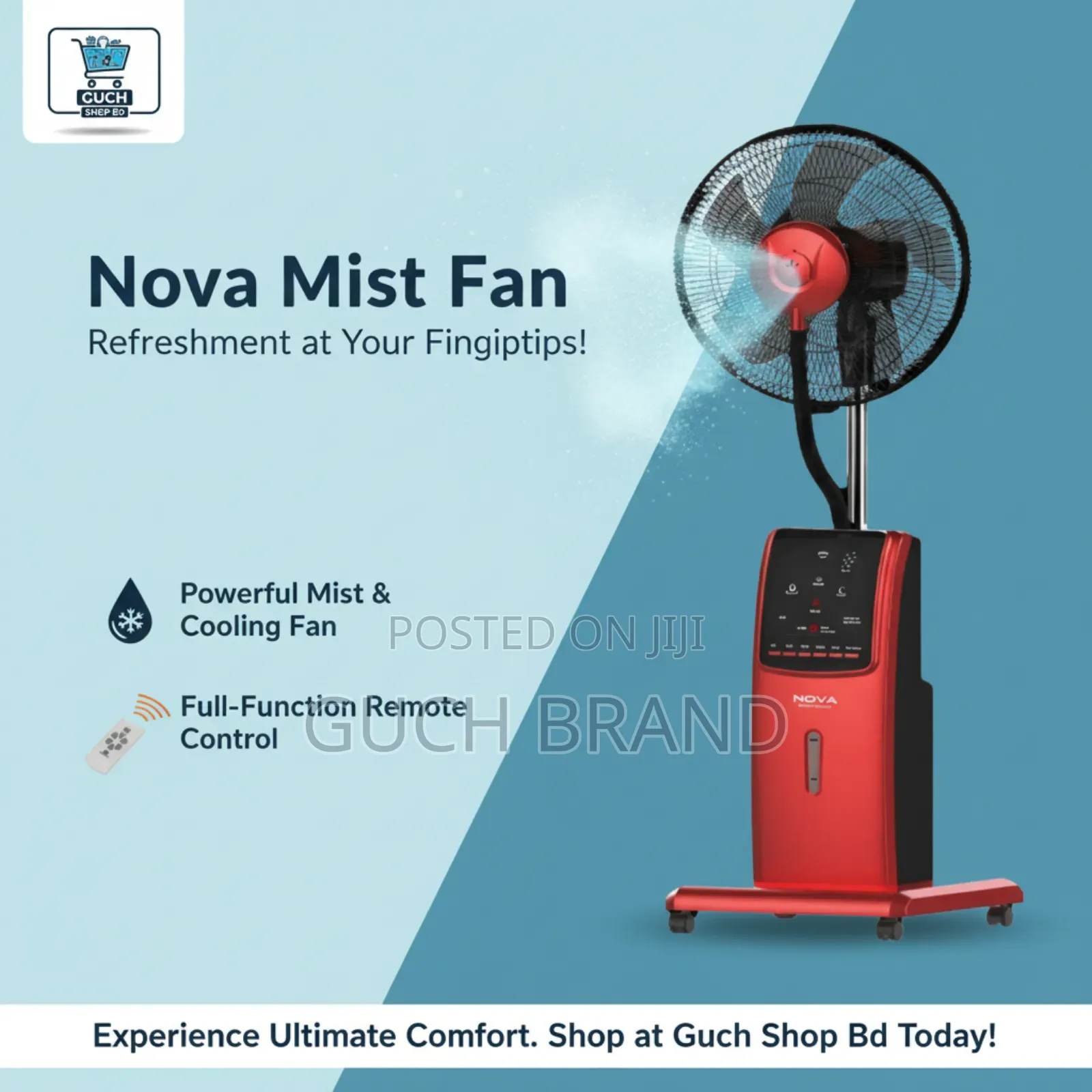 Nova Mist Fan Nv 3066 Ac Dc 16