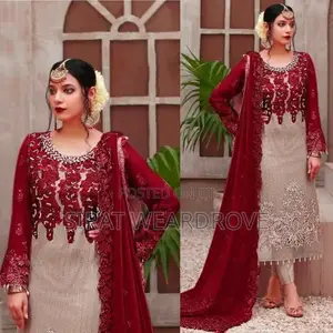 Photo - Semi Stiched Georjete 3pis R