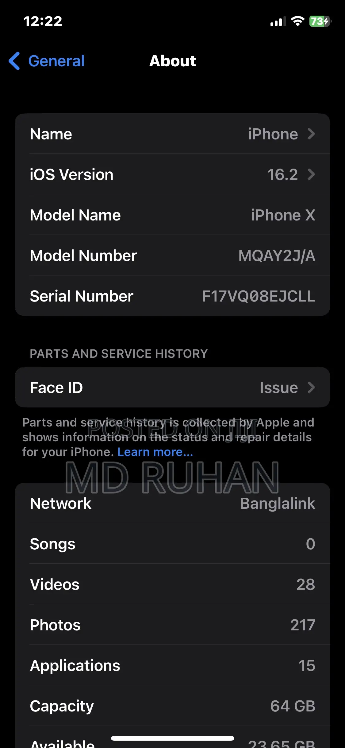 Apple iPhone X 64 GB White