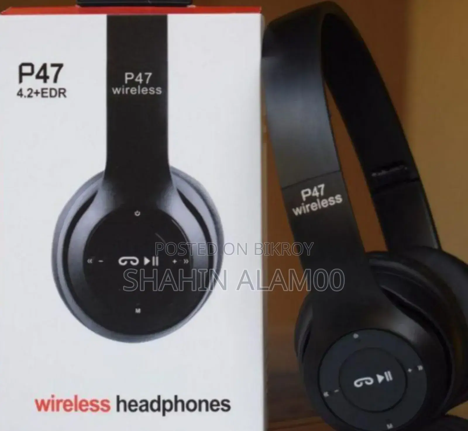 Wireless Bluetooth Headphone P47 Stereo Earphone With Sd Card