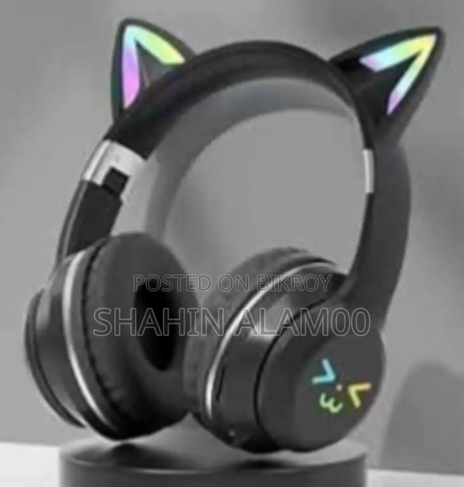 Ap-Techwireless Led Bluetooth Cat Ear Headphones