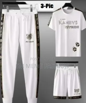 Photo - Premium Quality Stylist Printed Half Sleeve T-Shirt Full Pant,Half