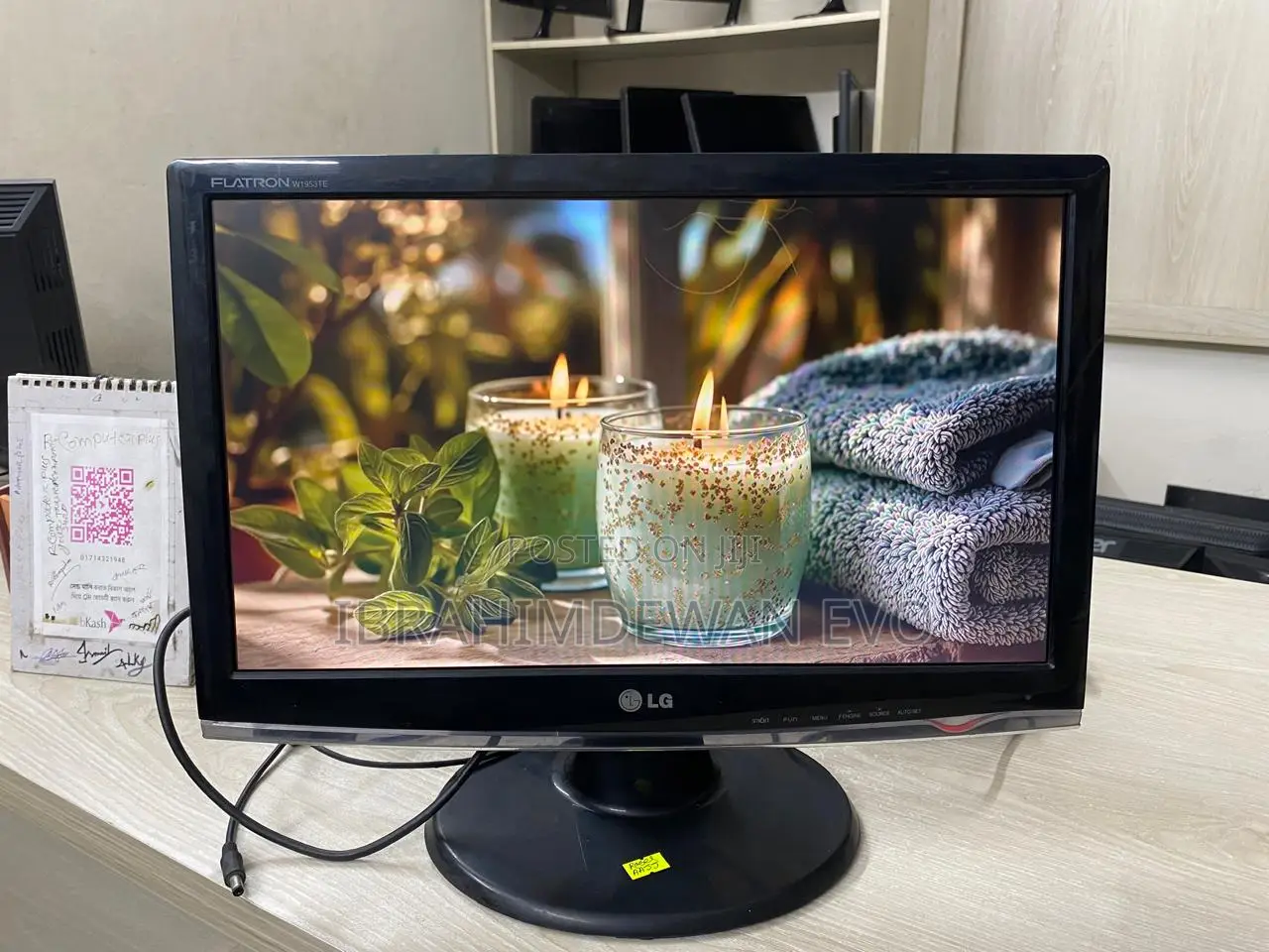 Lg 19" Full Fresh Led Monitor ,Resolution (1366x768)