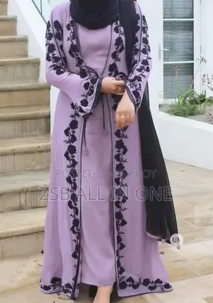 Embroidered Koti Abaya (Abaya Only)