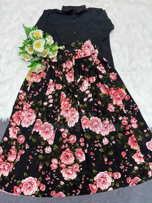 প্রিন্টের চেরি ফেব্রিক শার্ট স্কার্ট সেট R