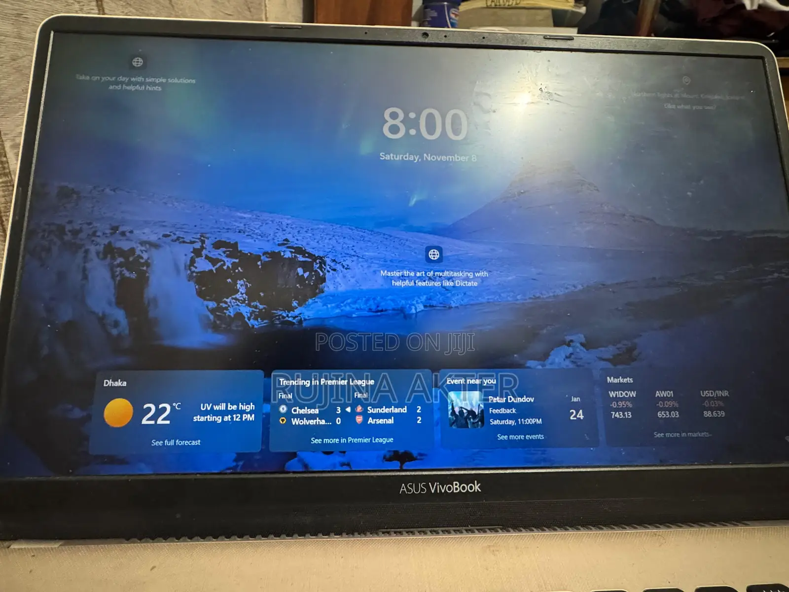 Laptop Asus VivoBook S15 S530UN 8GB Intel Core I5 SSD 128GB