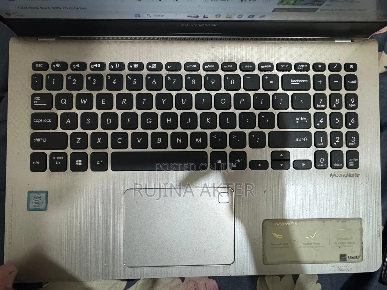 Laptop Asus VivoBook S15 S530UN 8GB Intel Core I5 SSD 128GB