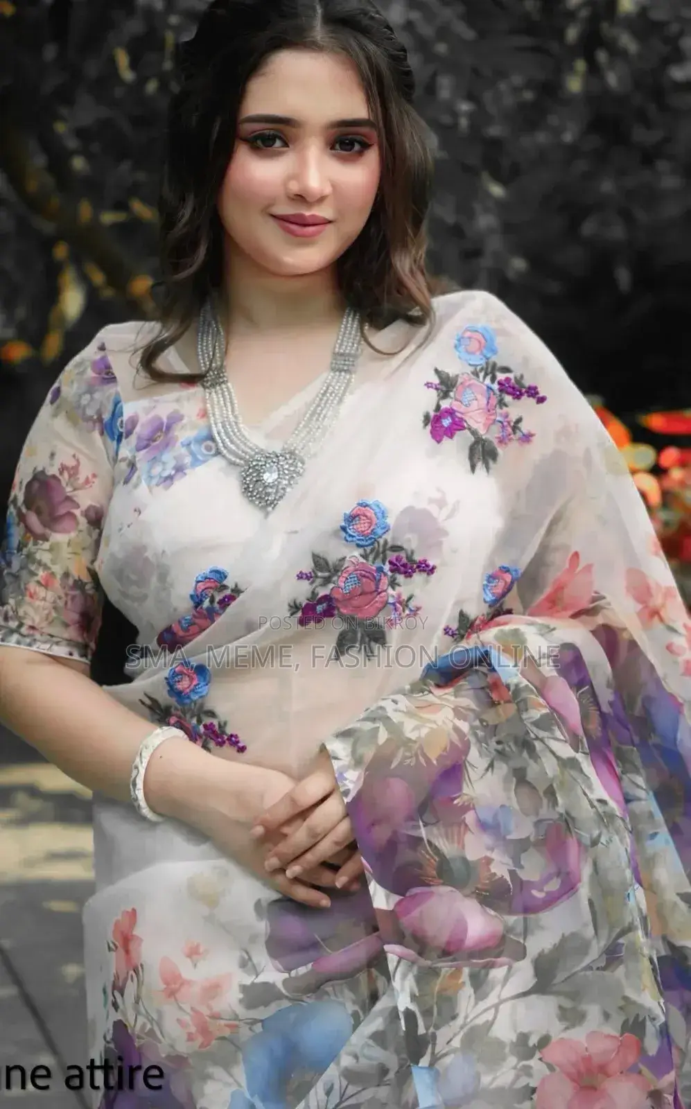 চান্দেরী সিল্ক শাড়ি ব্লাউজ পিসসহ