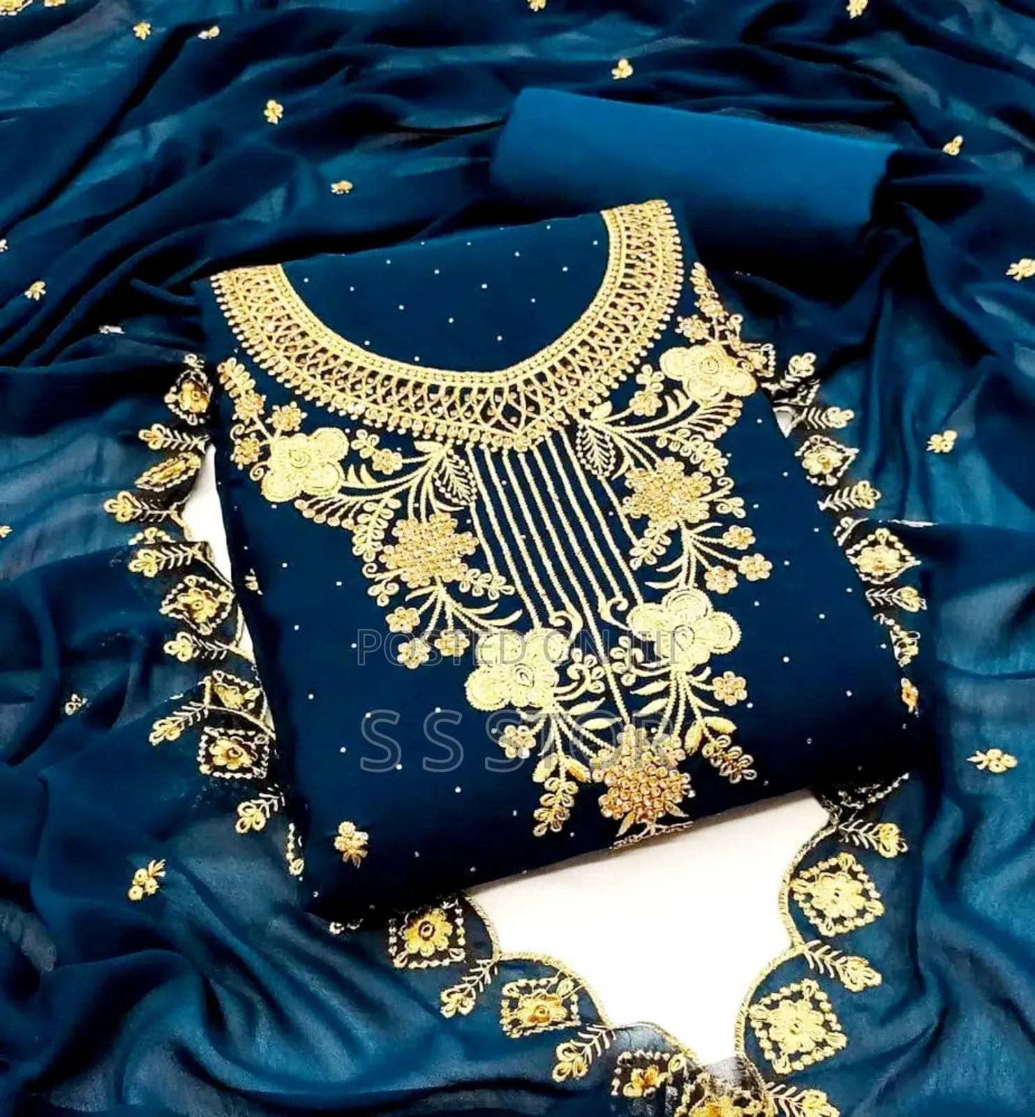 Georgette Embroidery Four Piece New Update Collection