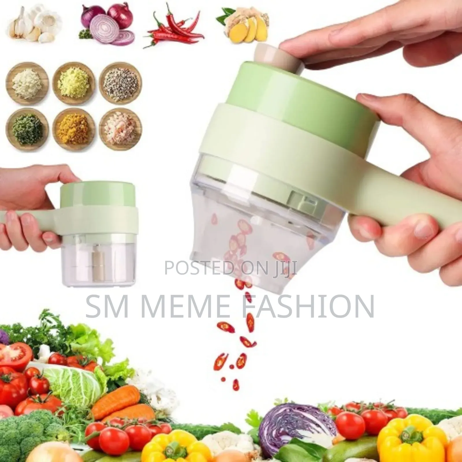 4 in 1 Handheld Electric Vegetable Cutter