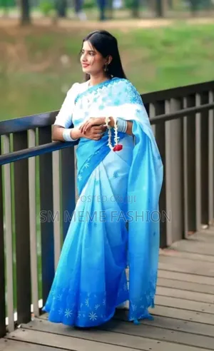 ধুপিয়ান শাড়ি সাথে ব্লাউজ পিস