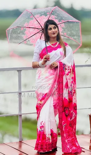 ধুপিয়ান শাড়ি সাথে ব্লাউজ পিস