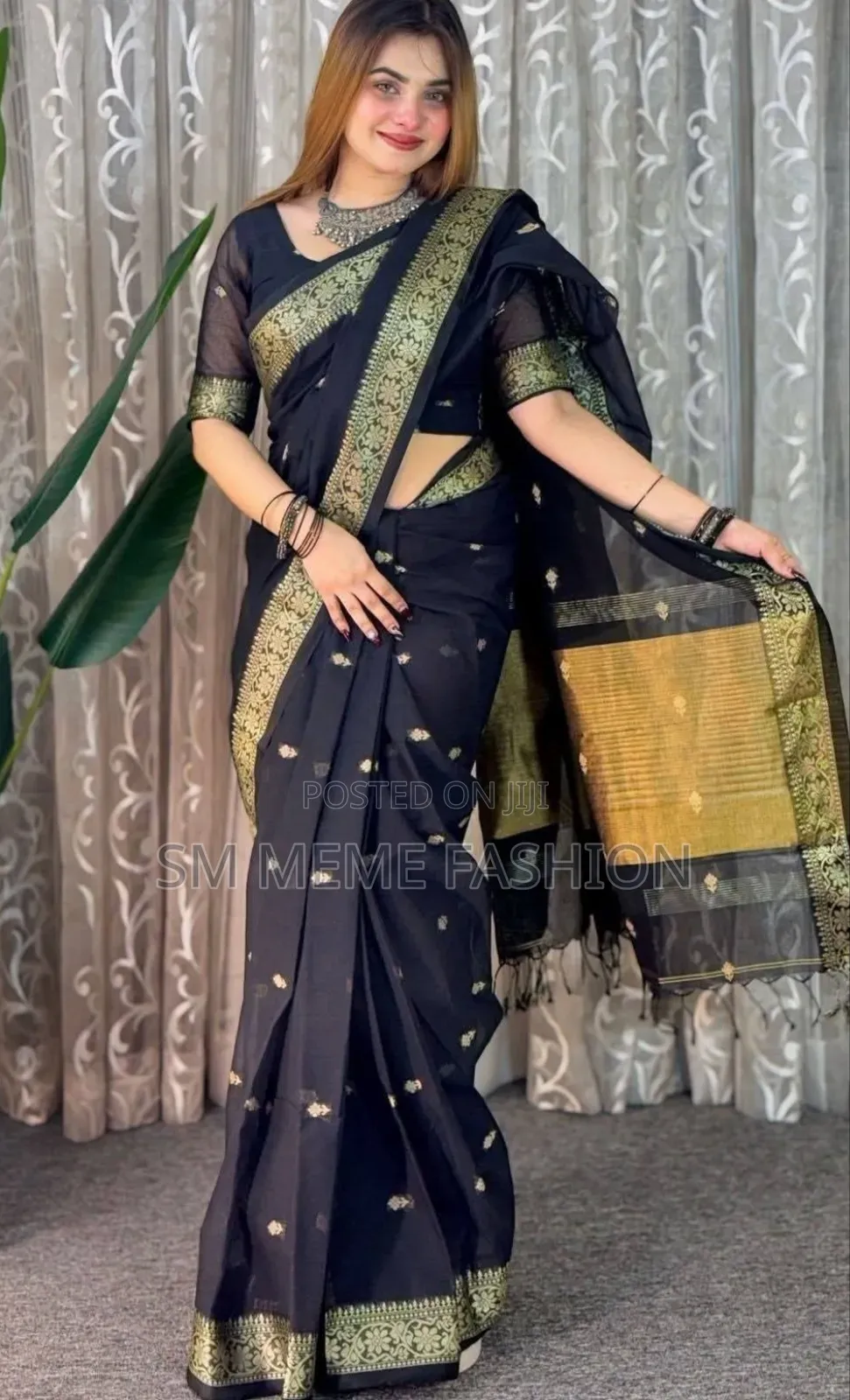ধুপিয়ান শাড়ি সাথে ব্লাউজ পিস