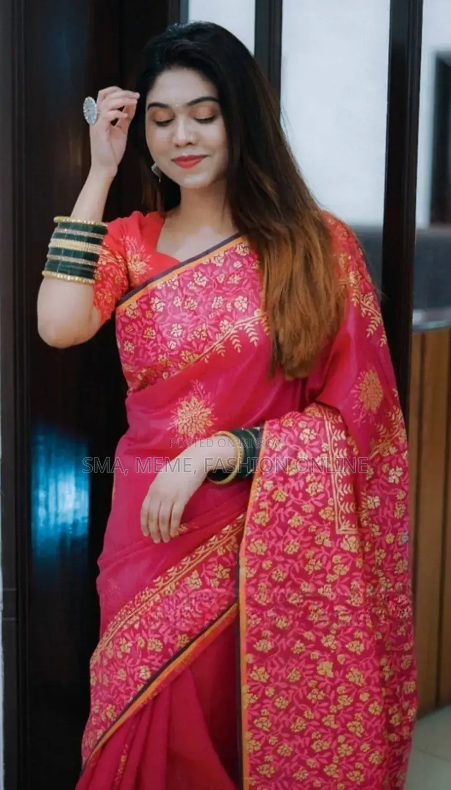 কুবাড়ি সিল্ক শাড়ি (ব্লাউজ পিস সহ)