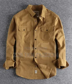 Photo - Men`S Exclusive Cotton Shirt (Double Part Winter