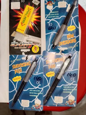 Electric Shocking Pen/Chewing Gums That Delivers Electric Shock.