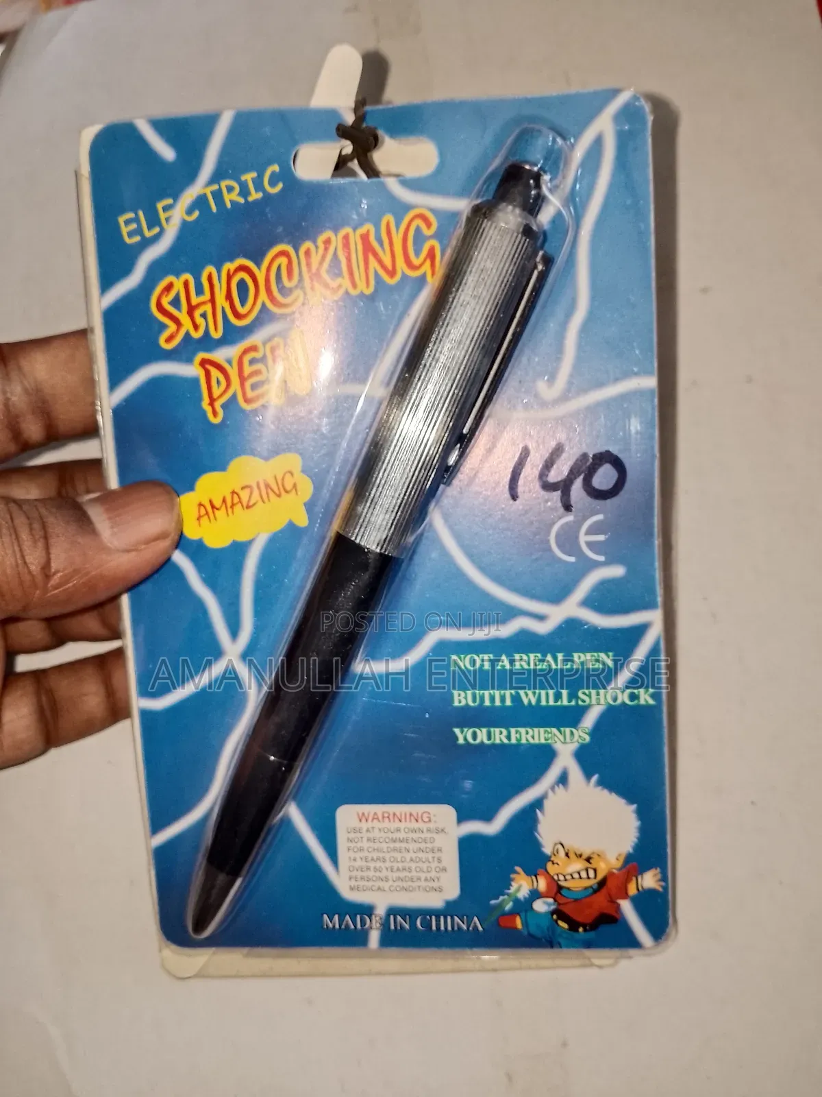 Electric Shocking Pen/Chewing Gums That Delivers Electric Shock.
