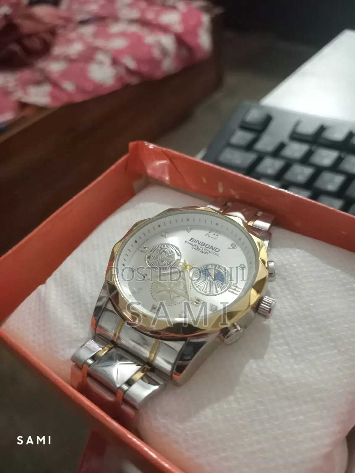 Brand New Binbond Luxury Two-Tone Quartz Watch