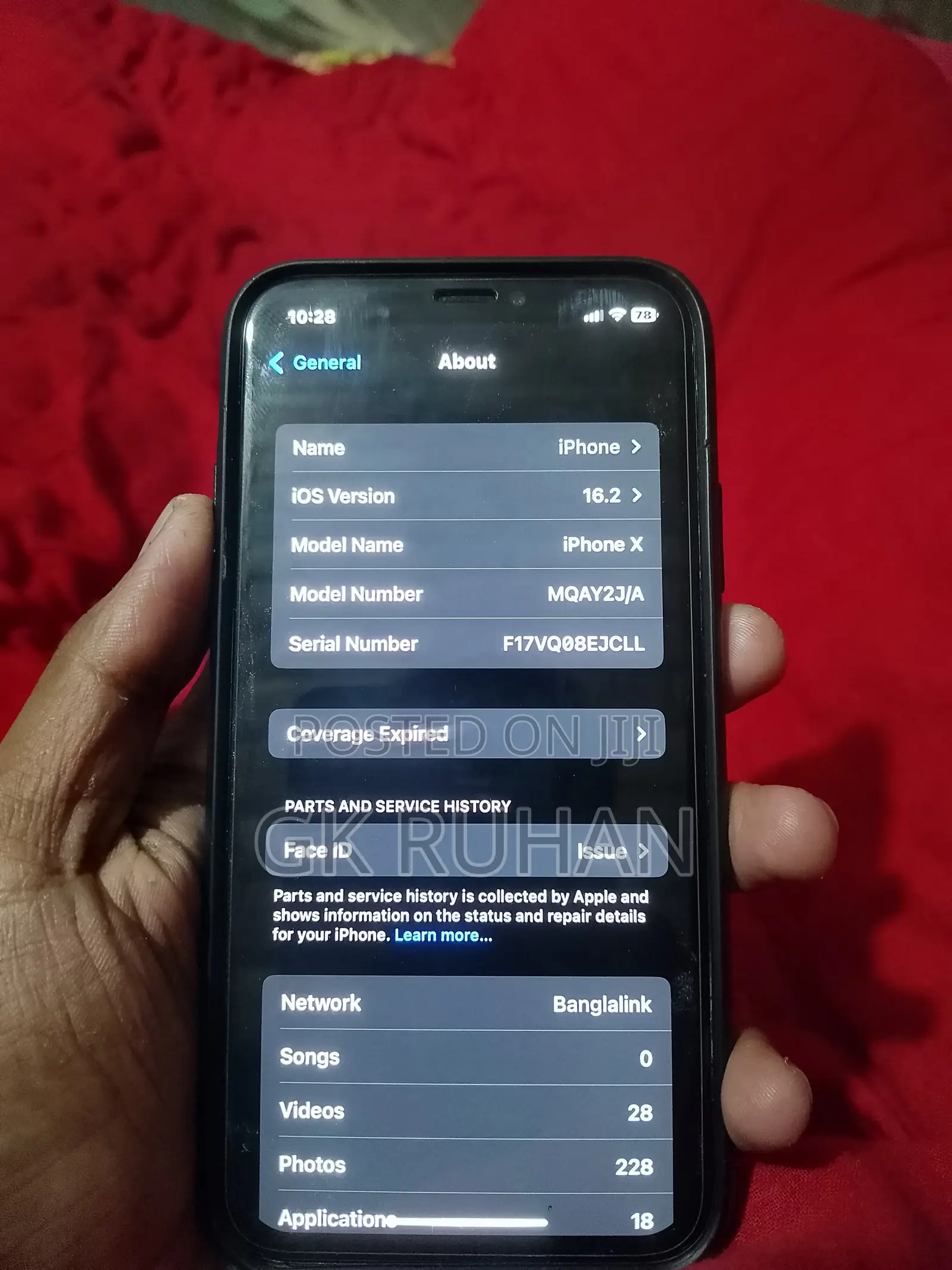 Apple iPhone X 64 GB White