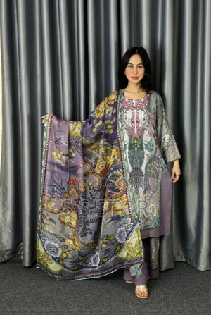 Photo - Digital Print Three Piece New Collection for Girls