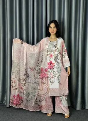 Digital Print Three Piece New Collection for Girls