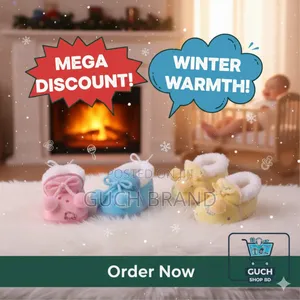 ​ Guch Shop Bd থেকে সোনামণির জন্য উষ্ণ ও আদুরে Winter Baby Booties!
