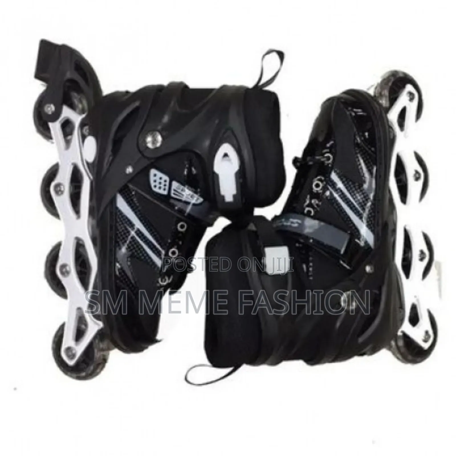 Inline Roller Skates Shoes Black White -1 Pair- Size (34-38) Best