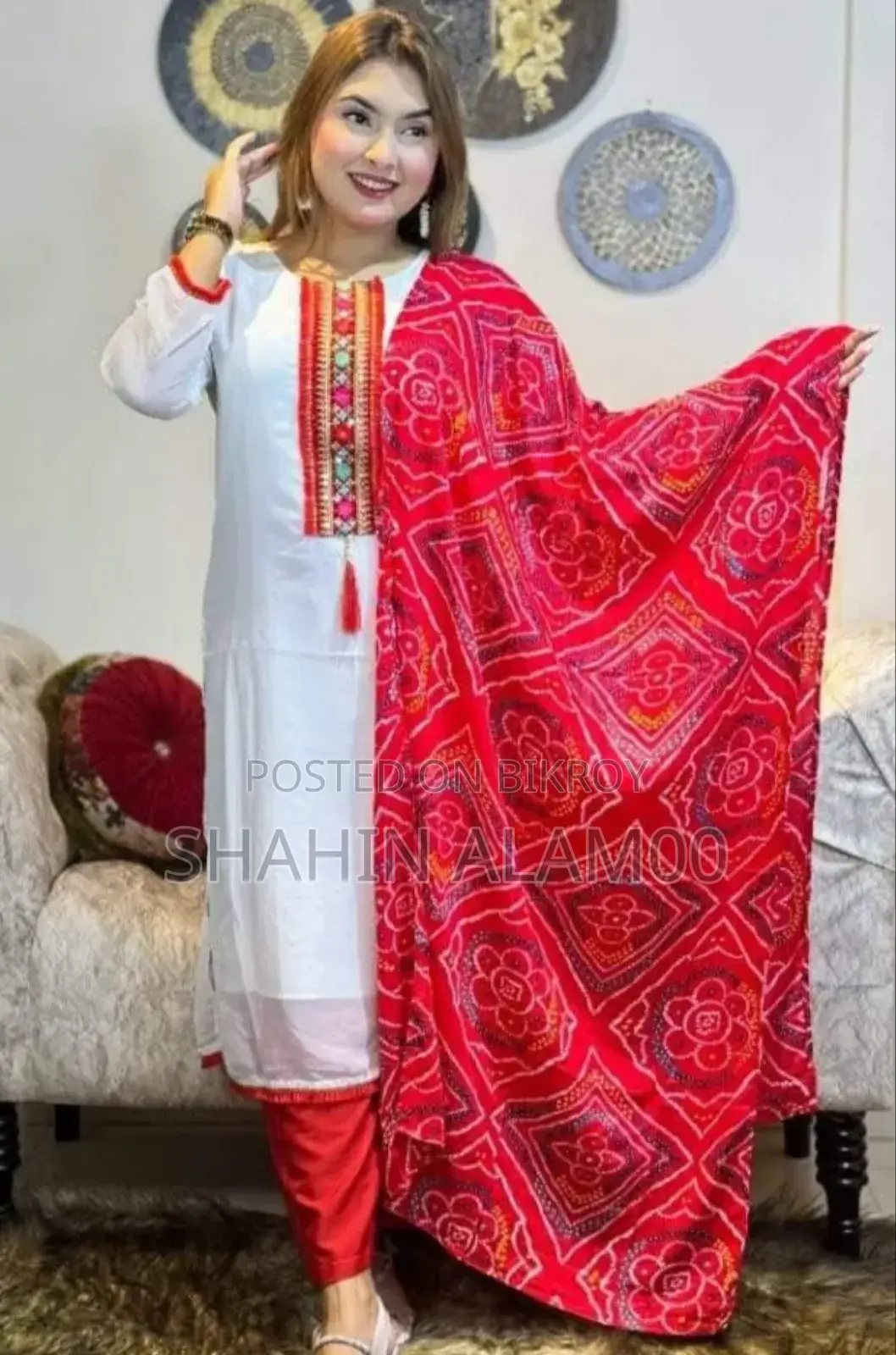 Georgette Chundri Orna Viral Three-Piece Set