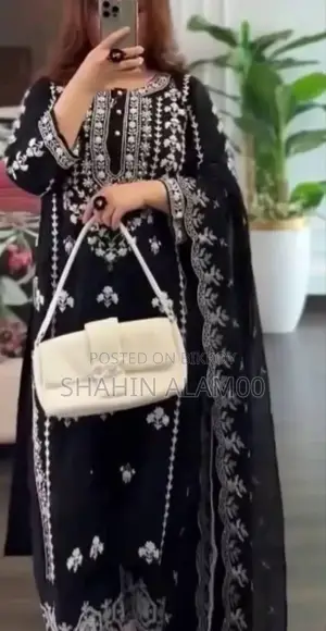 Heavy Embroidered Stitched Three-Piece Set